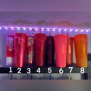 Limited edition Starbucks cups